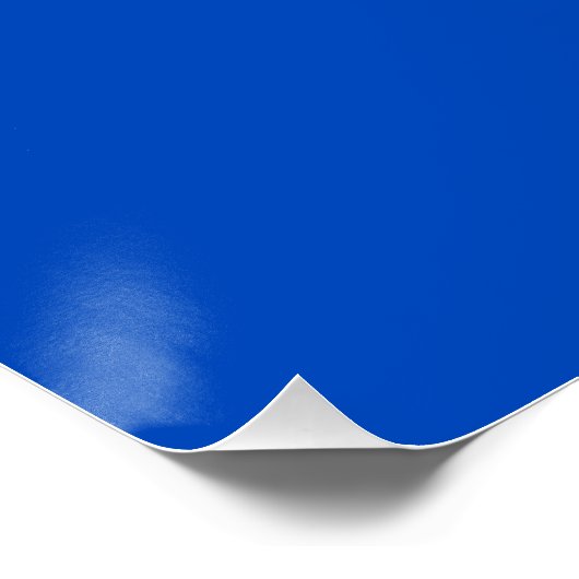 Poster Couleur de clé chroma bleu (Coin)