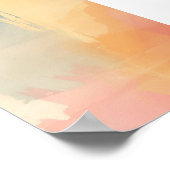 Poster Couleur de dégradé Pastel Abstrait (Coin)