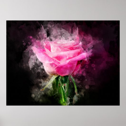 Poster Couleur de fleur rose - bb (Devant)