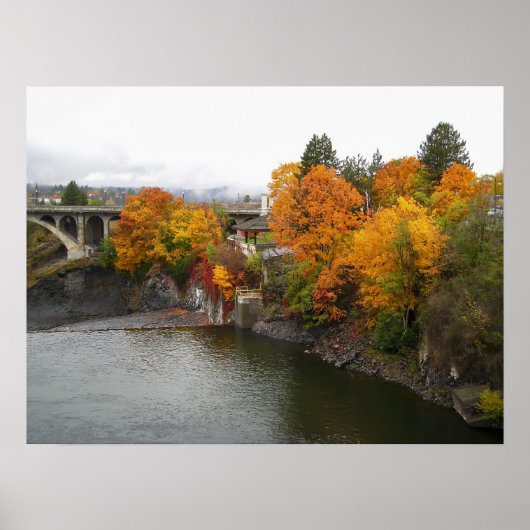 POSTER COULEUR DE LA RIVIÈRE SPOKANE (Devant)