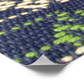 Poster Couleur de la surface de tapis de style thaïlandai (Coin)