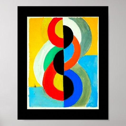 Poster Couleur de rythme par Robert Delaunay (Devant)