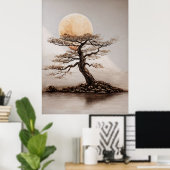 Poster Couleur de soleil de l'arbre (Bureau à domicile)