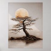 Poster Couleur de soleil de l'arbre (Devant)