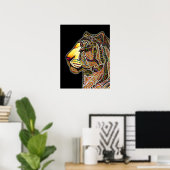Poster Couleur de tigre (Bureau à domicile)