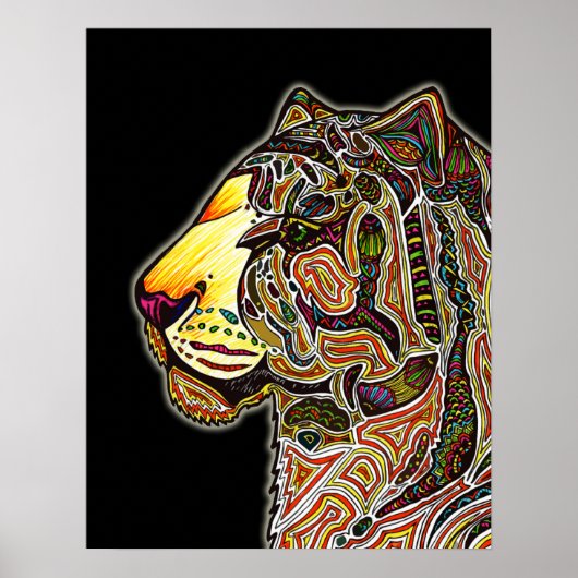 Poster Couleur de tigre (Devant)