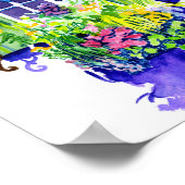 Poster Couleur d'eau de la fenêtre (Coin)
