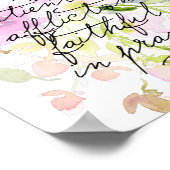 Poster Couleur d'eau des écritures | Romains 12 (Coin)