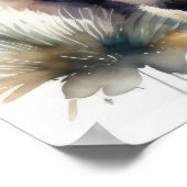 Poster Couleur d'eau douce Peinture d'une lama 5:4 (Coin)