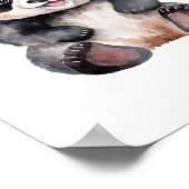 Poster Couleur d'eau pour bébé panda (Coin)