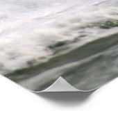 Poster Couleur d'écrasement d'onde océanique 16x20 (Coin)