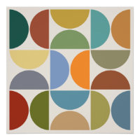 Couleur des demi-cycles MCM sur Carré crème