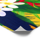 Poster Couleur d'été Tropical Toucan Feuille (Coin)