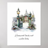 Poster Couleur d'hiver Nordique sur mesure (Devant)