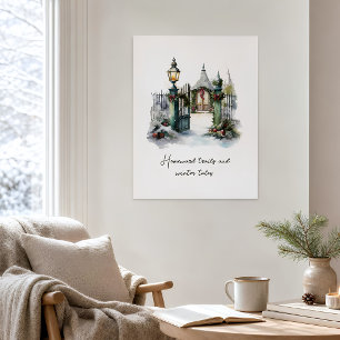 Poster Couleur d'hiver Nordique sur mesure