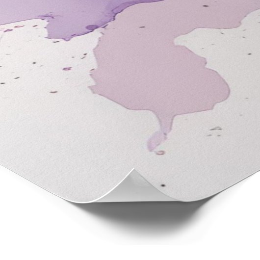 Poster Couleur éclat aquarelle - Énergie Abstraite en Vib (Coin)