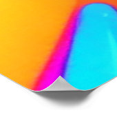 Poster Couleur éclatée : flux Abstrait (Coin)