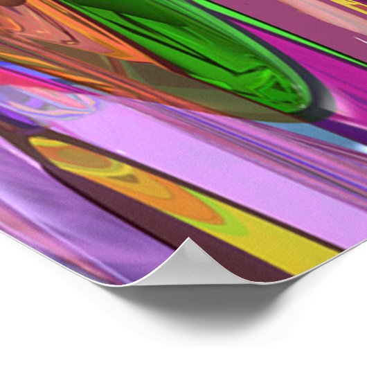 Poster Couleur en mouvement (Coin)