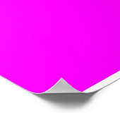 Poster couleur fuchsia / magenta (Coin)
