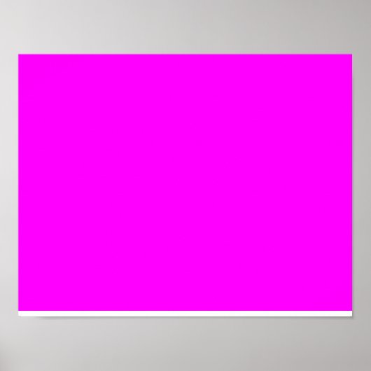 Poster couleur fuchsia / magenta (Devant)