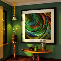 Couleur Gloire Moderne Art Abstrait Motif Élégant