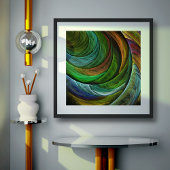 Poster Couleur Gloire Moderne Art Abstrait Motif Élégant