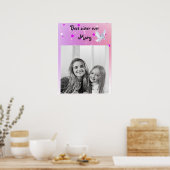 Poster Couleur magique début licorne blanche (Cuisine)