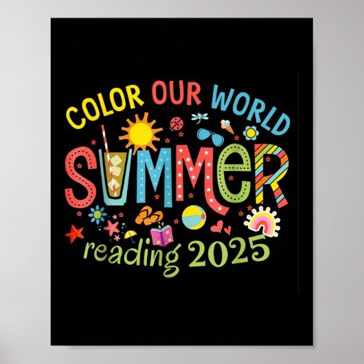 Poster Couleur Notre Monde Été 2025 Programme de Lecture (Devant)