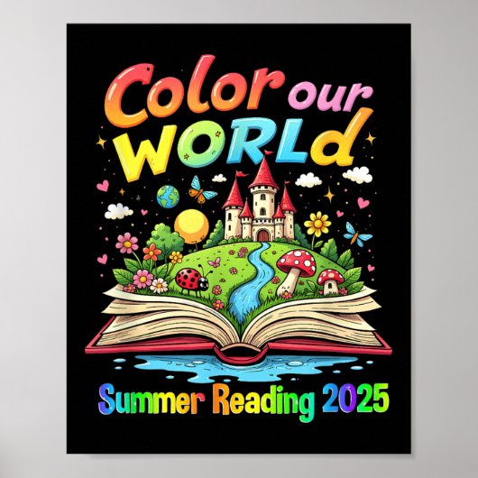 Poster Couleur Notre Monde Été 2025 Programme de Lecture (Devant)