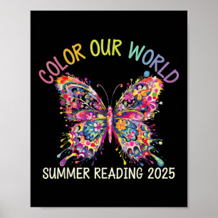 Poster Couleur Notre Monde Été Lecture Programme 2025 Beu