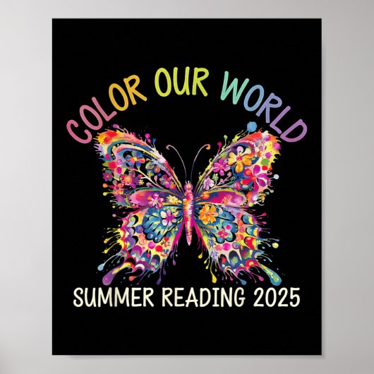 Poster Couleur Notre Monde Été Lecture Programme 2025 Beu (Devant)