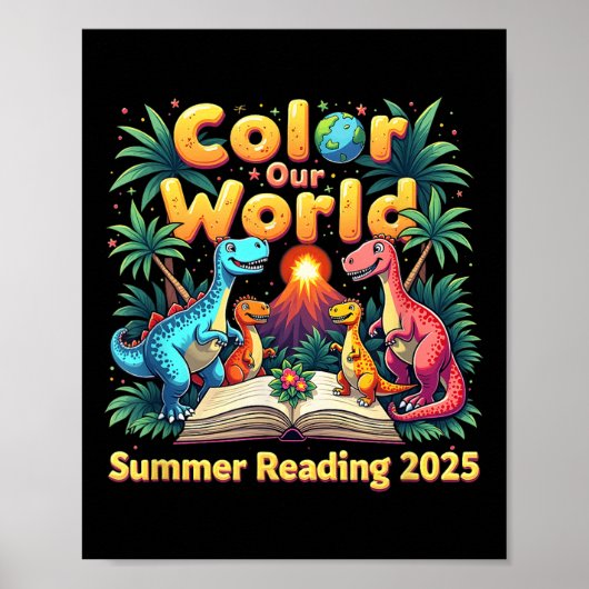 Poster Couleur Notre programme de lecture d'été dans le m (Devant)