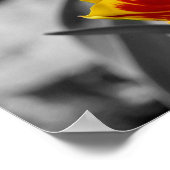 Poster Couleur partielle de la paire de fleur de tulipe f (Coin)