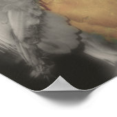 Poster Couleur Partielle De Parrot Macaw Bleu Et Or (Coin)