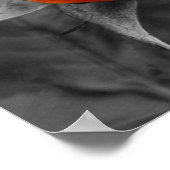 Poster Couleur partielle de Rosebud jaune (Coin)