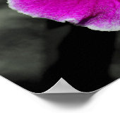 Poster Couleur partielle rose orchidée (Coin)