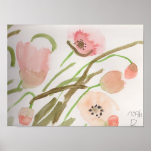 Poster Couleur pêche