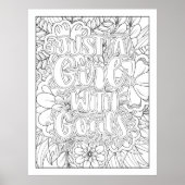 Poster Couleur Personnalisée Vous-Même Juste Une Fille Av (Devant)