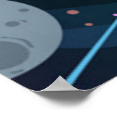 Poster couleur pleine astronaute (Coin)