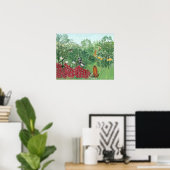 Poster Couleur restaurée Henri Rousseau Tropical Jungle A (Bureau à domicile)