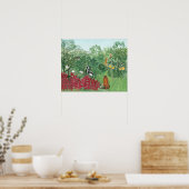 Poster Couleur restaurée Henri Rousseau Tropical Jungle A (Cuisine)