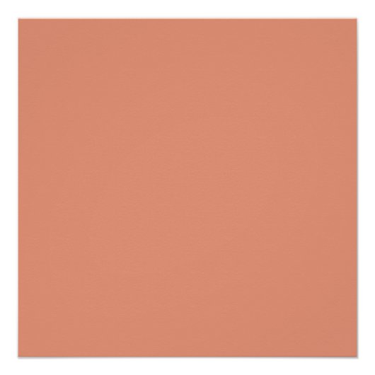 Poster couleur saumon foncé (Devant)