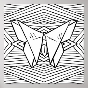 Poster Couleur soi-même ou pendre comme un art noir et bl