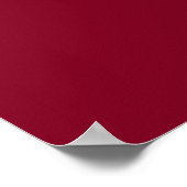 Poster Couleur solide bordeaux (Coin)