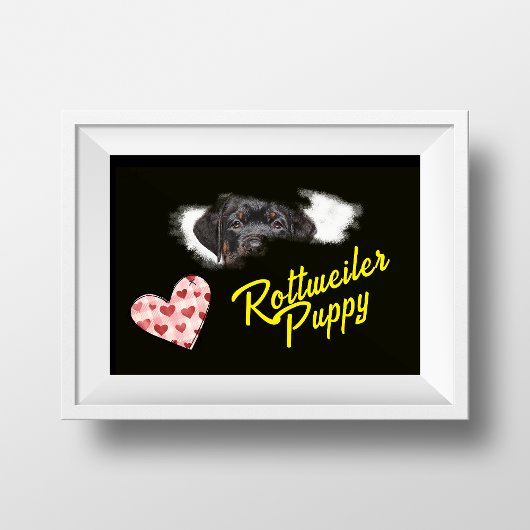 Poster Couleur solide des yeux Rottweiler