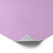 Poster Couleur solide Lilac (Coin)