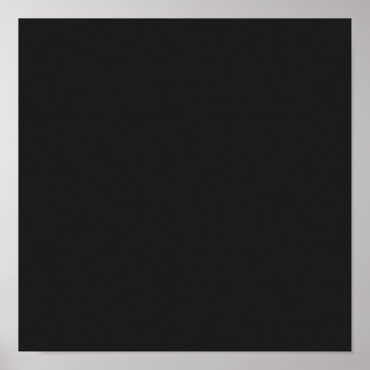 Poster Couleur solide noire Eerie (Devant)