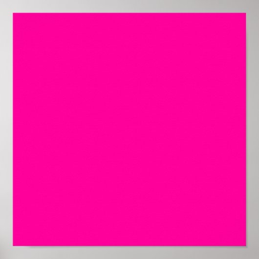 Poster Couleur solide rose néon (Devant)