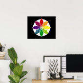 Poster Couleur superposée3 (Bureau à domicile)