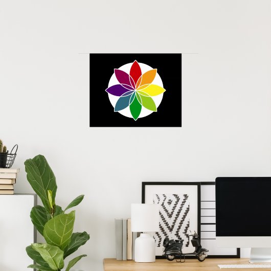 Poster Couleur superposée3 (Bureau à domicile)